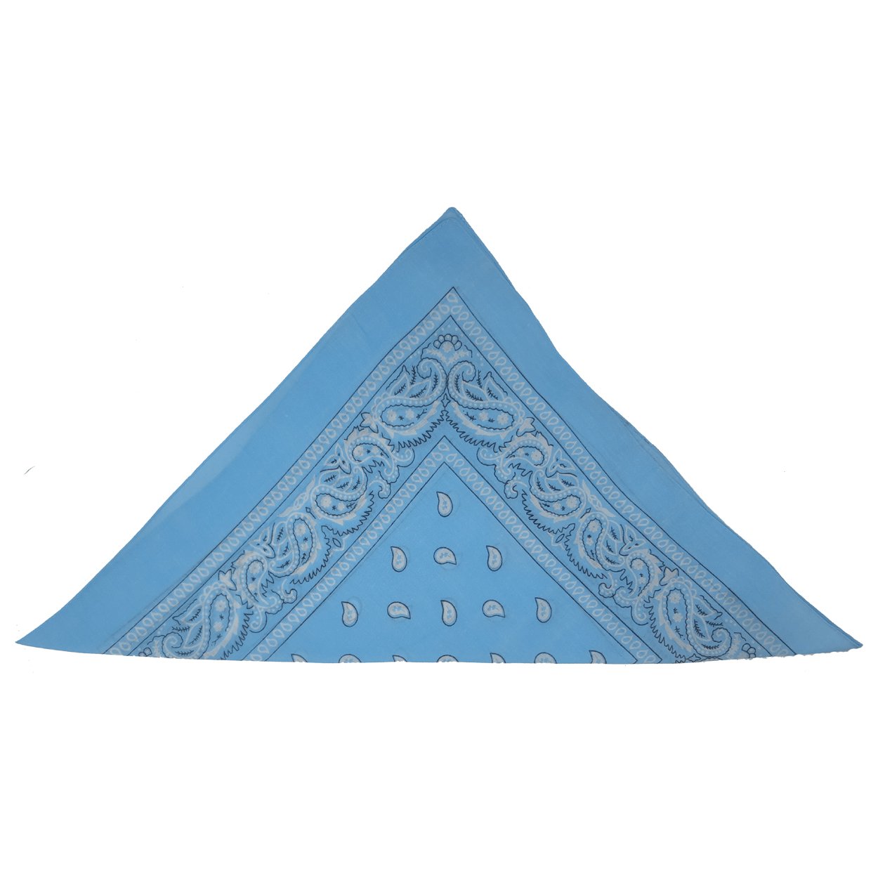 Light Blue Paisley Bandana