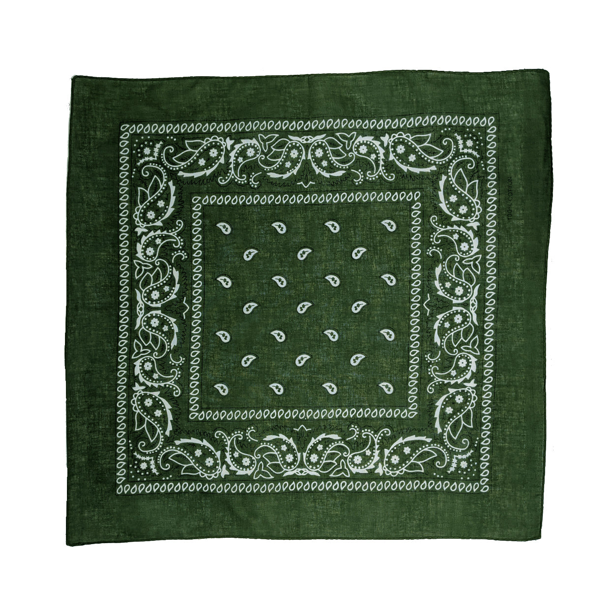 Dark Green Paisley Bandana